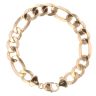 9ct Yellow Gold Figaro Bracelet 8.5"