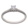Cartier Platinum 0.24ct Brilliant Cut Diamond Solitaire Ring
