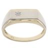 9ct Yellow And White Gold 0.02ct Diamond Signet Ring