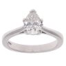 Platinum 1.25ct Pear Cut Diamond Solitaire Ring