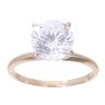 14ct Yellow Gold Cubic Zirconia Solitaire Ring