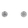 18ct Yellow and White Gold 0.85ct Brilliant Cut Diamond Earrings