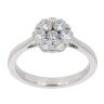 Platinum 0.85ct Diamond Daisy Cluster Ring