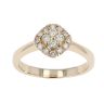 9ct Yellow Gold 0.35ct Diamond Cluster Ring by Anya Belle