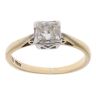 18ct Yellow Gold 0.60ct Princess Cut Diamond Solitaire Ring