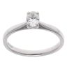 Platinum 0.30ct Oval Cut Diamond Solitaire Ring