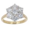 18ct Yellow Gold 2.75ct Diamond Cluster Ring