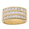 18ct Yellow Gold 1.75ct Asscher Cut Diamond Cluster Ring