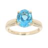 9ct Yellow Gold Topaz Single Stone Ring