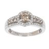 9ct White Gold 0.75ct Diamond Cluster Ring
