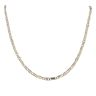 9ct Yellow And White Gold Fancy Chain 16"