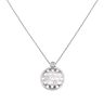 9ct White Gold 0.15ct Diamond Pendant And Chain 16"