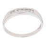 9ct White Gold 0.25ct Diamond Half Eternity Ring