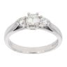 18ct White Gold 0.50ct Diamond Trilogy Ring