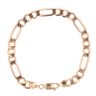 9ct Yellow Gold Figaro Bracelet 8"