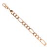 9ct Yellow Gold Figaro Bracelet 7"