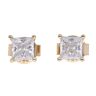 14ct Yellow Gold Cubic Zirconia Stud Earrings