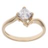 9ct Yellow Gold Cubic Zirconia Single Stone Ring