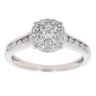 18ct White Gold 0.75ct Brilliant Cut Diamond Cluster Ring