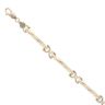 9ct Yellow Gold Bar Twist Bracelet 7.5"