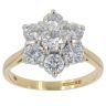 18ct Yellow Gold 1.85ct Brilliant Cut Diamond Cluster Ring