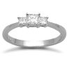 18 Carat White Gold 52pts Diamond Trilogy Ring