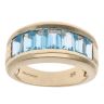 9ct Yellow Gold Blue Topaz Fancy Ring
