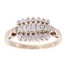 9ct Yellow Gold 0.50ct Diamond Cluster Ring