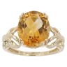 9ct Yellow Gold Citrine Single Stone Ring