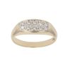 9ct Yellow Gold 0.20ct Diamond Cluster Ring