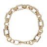 9ct Yellow Gold Cubic Zirconia Belcher Bracelet 8.5"