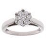 18ct White Gold 0.50ct Brilliant Cut Diamond Cluster Ring