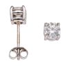 18ct White Gold 1.00ct Brilliant Cut Diamond Stud Earrings