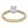 18ct Yellow Gold 0.53ct Radiant Cut Diamond Solitaire Ring