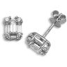 18 Carat White Gold 75pt Diamond Earrings