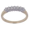 9ct Yellow Gold 0.25ct Brilliant Cut Diamond Half Eternity Ring