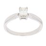 18ct White Gold 0.40ct Emerald Cut Diamond Solitaire Ring