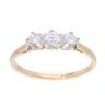 9ct Yellow Gold 0.35ct Diamond Trilogy Ring