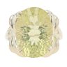 9ct Yellow Gold Prasiolite Single Stone Ring