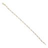 9ct Yellow Gold Cubic Zirconia Crossover Bracelet 7"