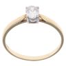 18ct Yellow Gold 0.54ct Oval Cut Diamond Solitaire Ring