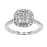 9ct White Gold 0.63ct Diamond Cluster Ring by Anya Belle