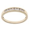 9ct Yellow Gold 0.25ct Brilliant Cut Diamond Half Eternity Ring