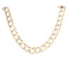 9ct Yellow Gold Plain and Patterned Curb Chain 26"
