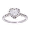 Platinum 1.50ct Heart Diamond Solitaire Ring