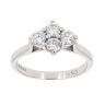 18ct White Gold 0.60ct Brilliant Cut Diamond Cluster Ring