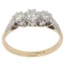 18ct Yellow Gold 0.50ct Brilliant Cut Diamond Trilogy Ring