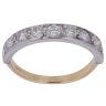 18ct Yellow And White Gold 1.00ct Brilliant Cut Diamond Half Eternity Ring
