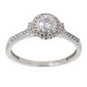 9ct White Gold 0.33ct Brilliant Cut Diamond Cluster Ring