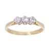18ct Yellow Gold 0.33ct Diamond Trilogy Ring
